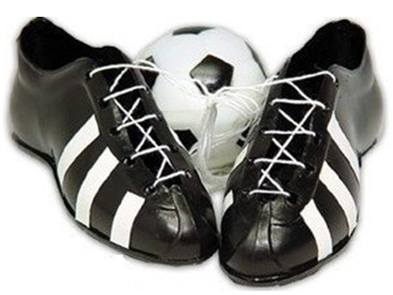 Voetbalschoenen met Voetbal