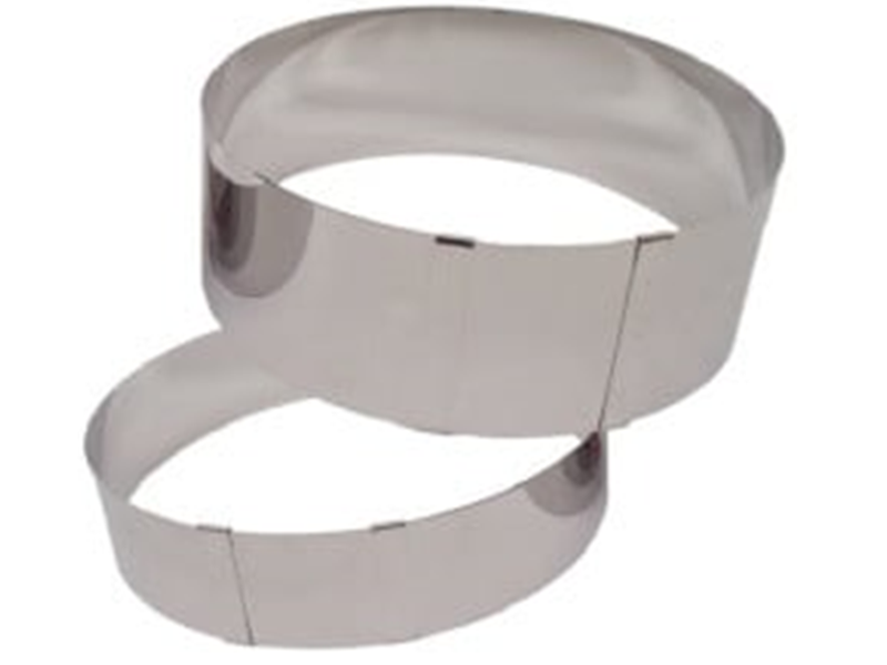 Taartring, verstelbaar 9 cm hoog**