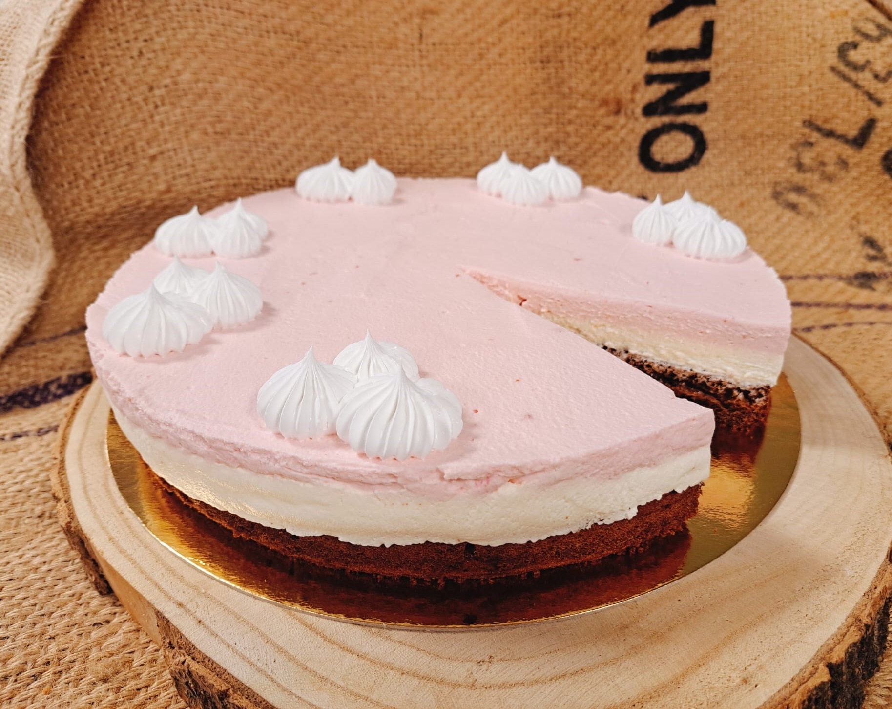 Bakpakket Aardbeien/choco-Kwarktaart - voor 2 taarten