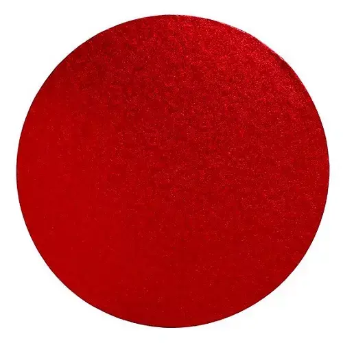 Cake Drum Rond Rood - 25 cm**