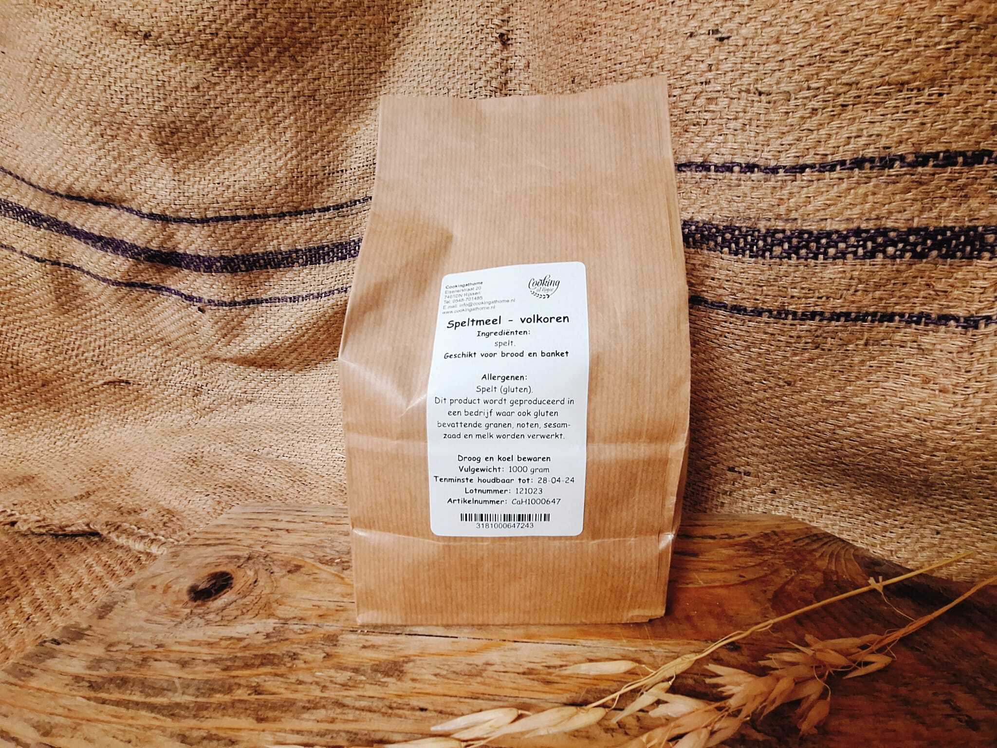 Speltmeel volkoren - 1 kg