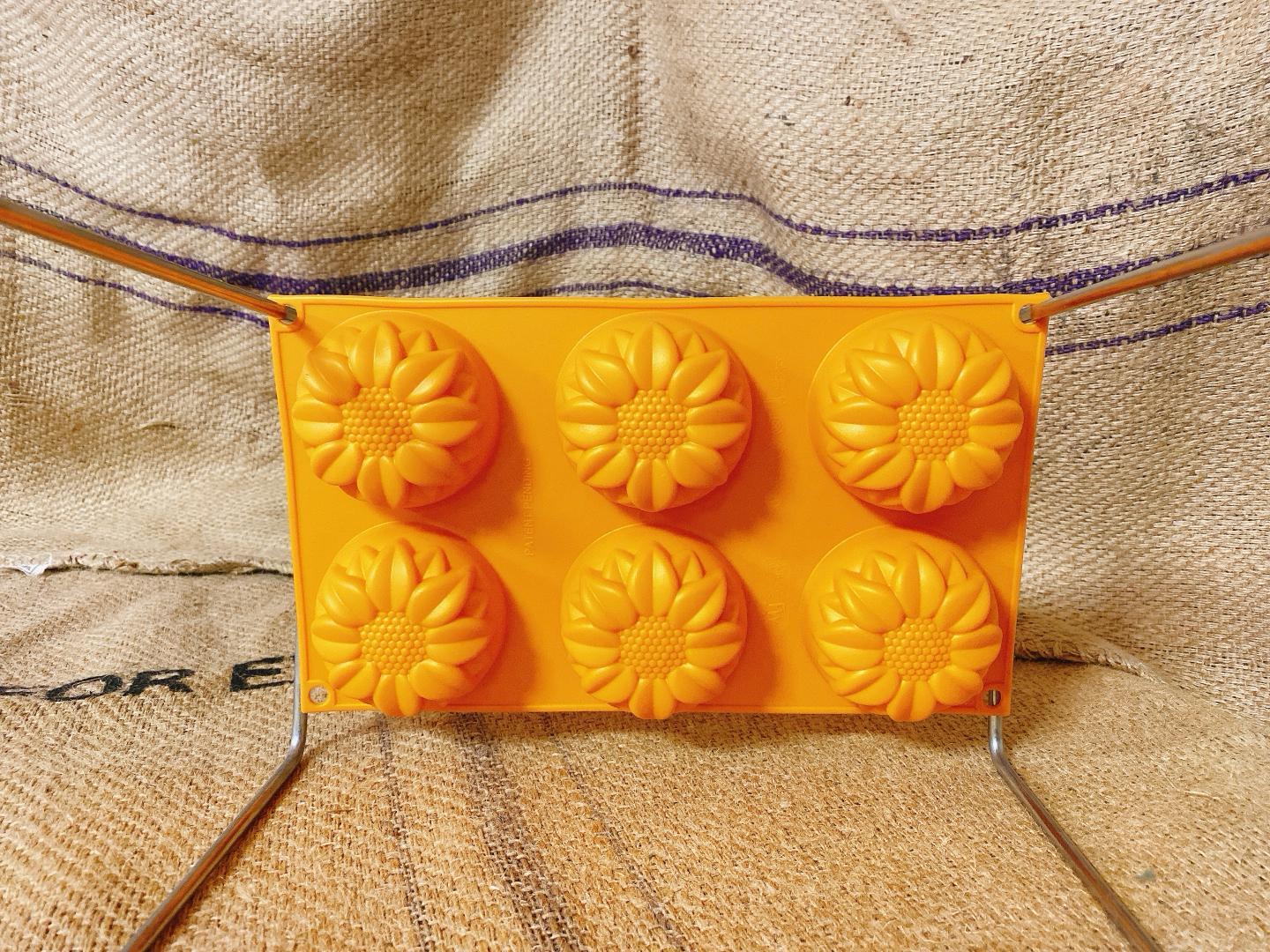 Siliconen bakvorm Zonnebloem 6x