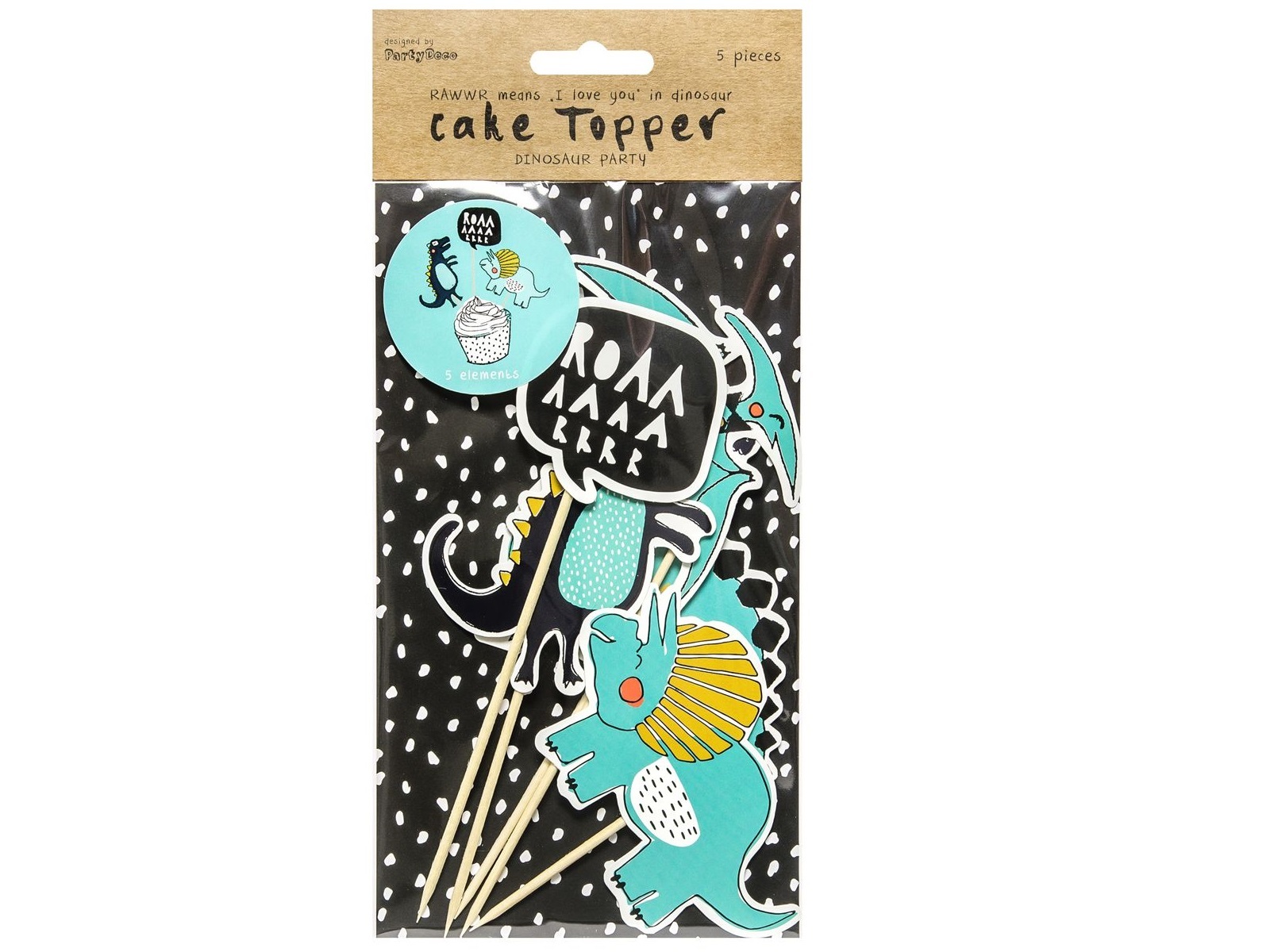 Cake Toppers Dinosaurus Set/5