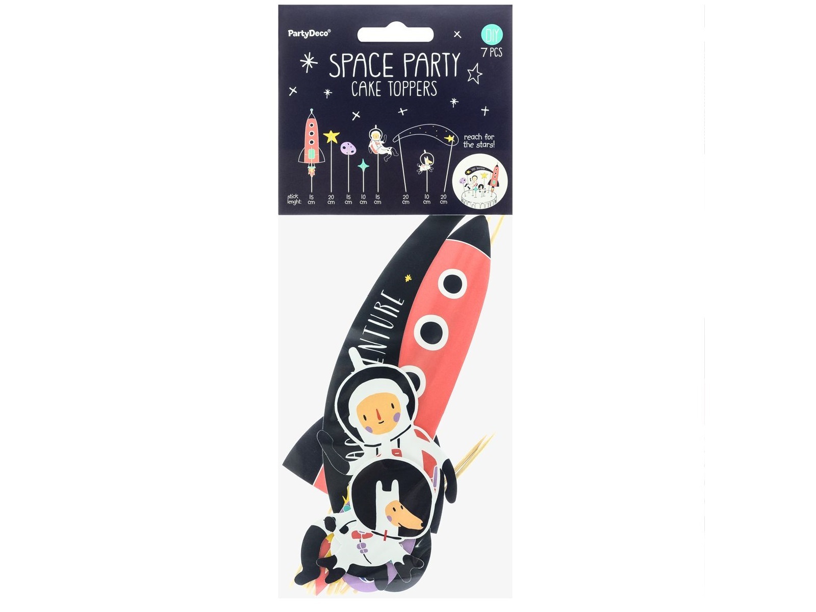 Cake Toppers Ruimte Set/7**