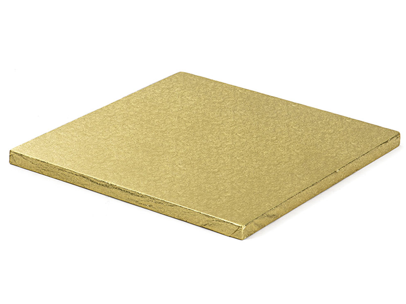 Cake Drum Vierkant Goud - 25x25cm