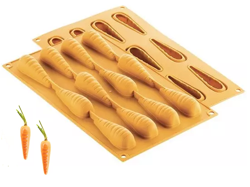 Silikomart Siliconen Vorm Wortel (12) 78x23x23mm