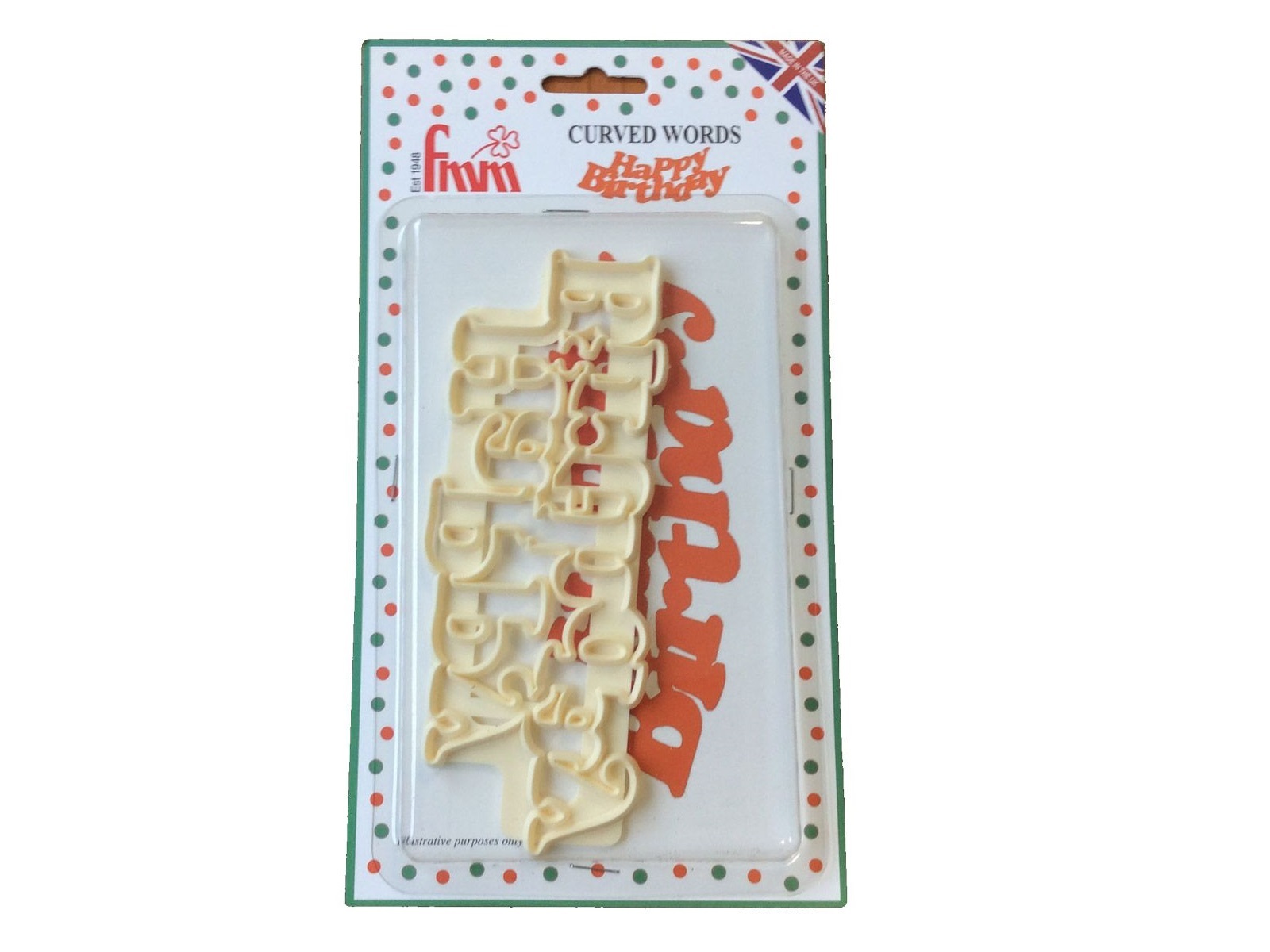 FMM Curved Words Cutter Happy Birthday