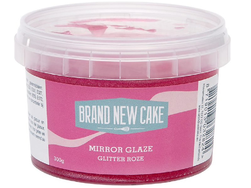BrandNewCake Mirror Glaze Glitter Roze 300g