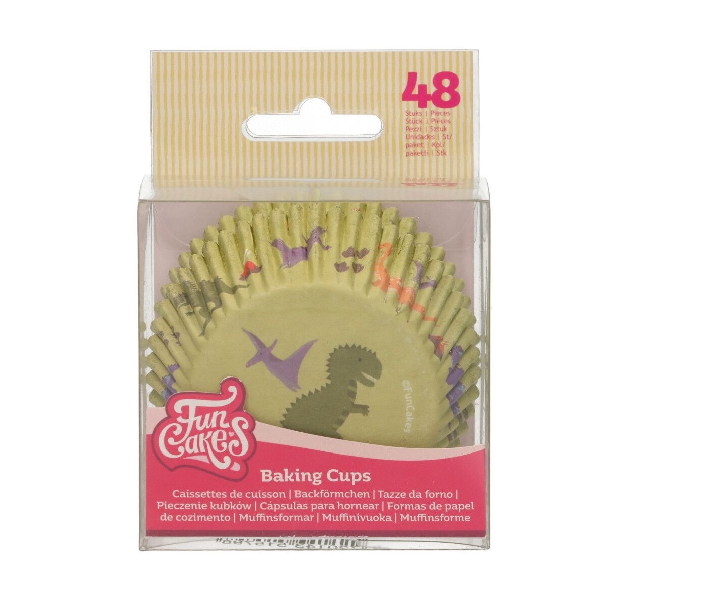 Cupcake Cups Dino pk/48 Funcakes