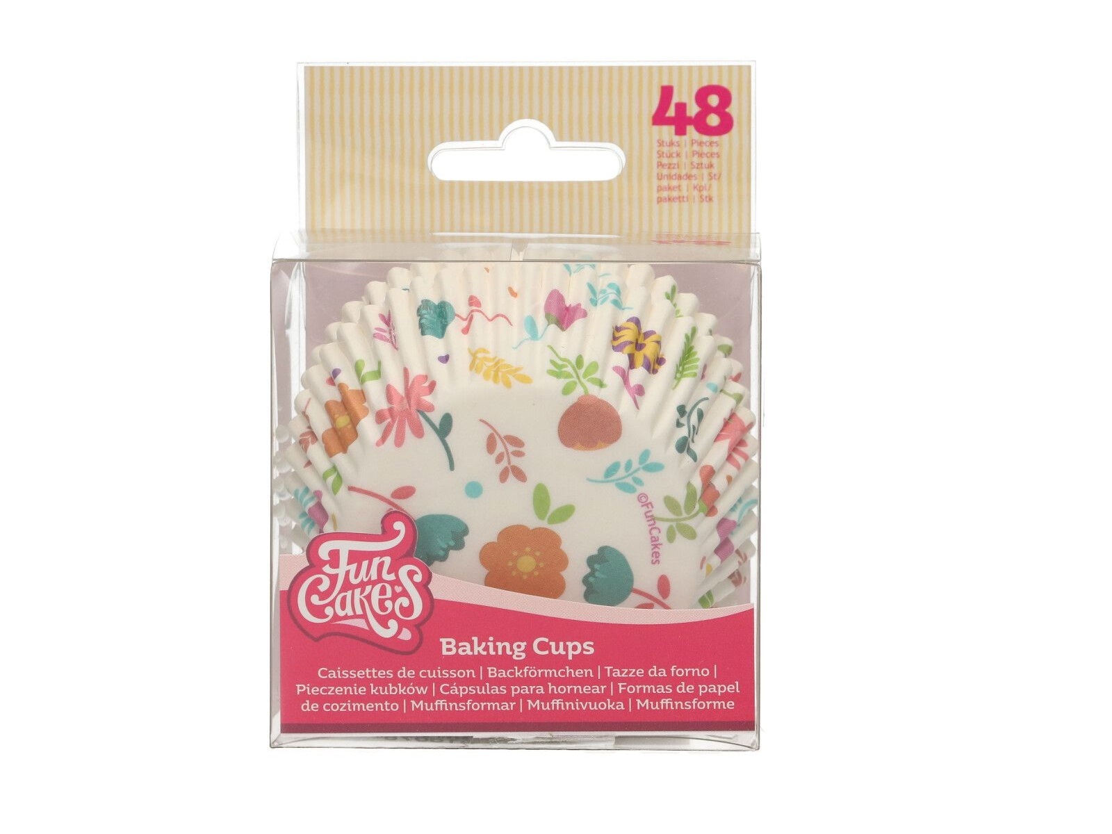 Cupcake Cups Floral pk/48 Funcakes