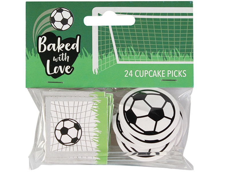 Culpitt Taartdecoratie Prikkers Voetbal 80mm 24st.