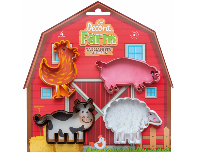 Koekjes Uitstekers Boerderijdieren Set/4