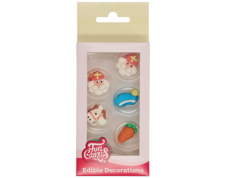 Funcakes Suikerdecoratie Sinterklaas Set/12