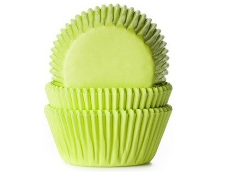 Cupcake Cups Lime groen 50st.