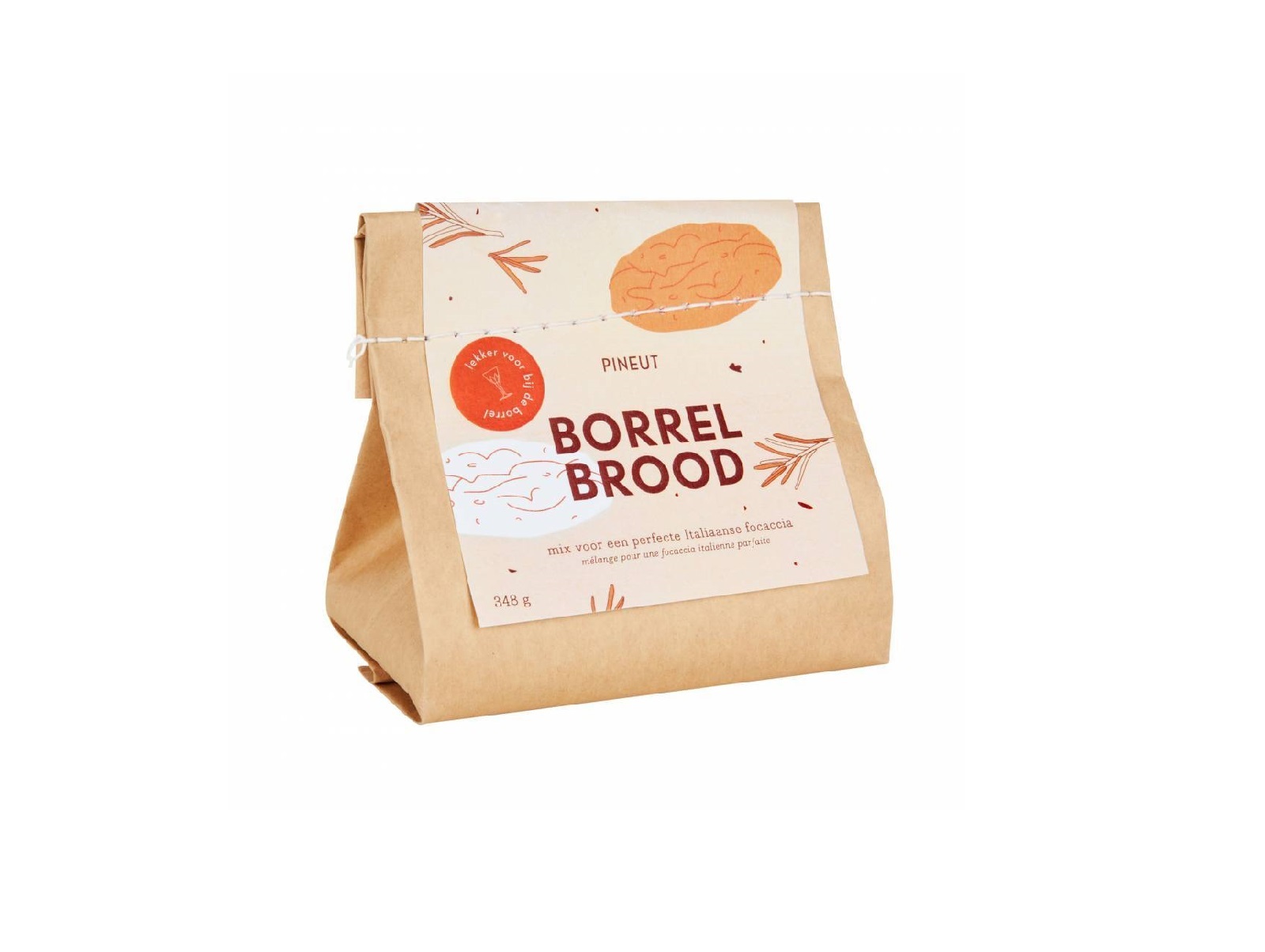 Borrelbrood Focaccia 350g - Pineut
