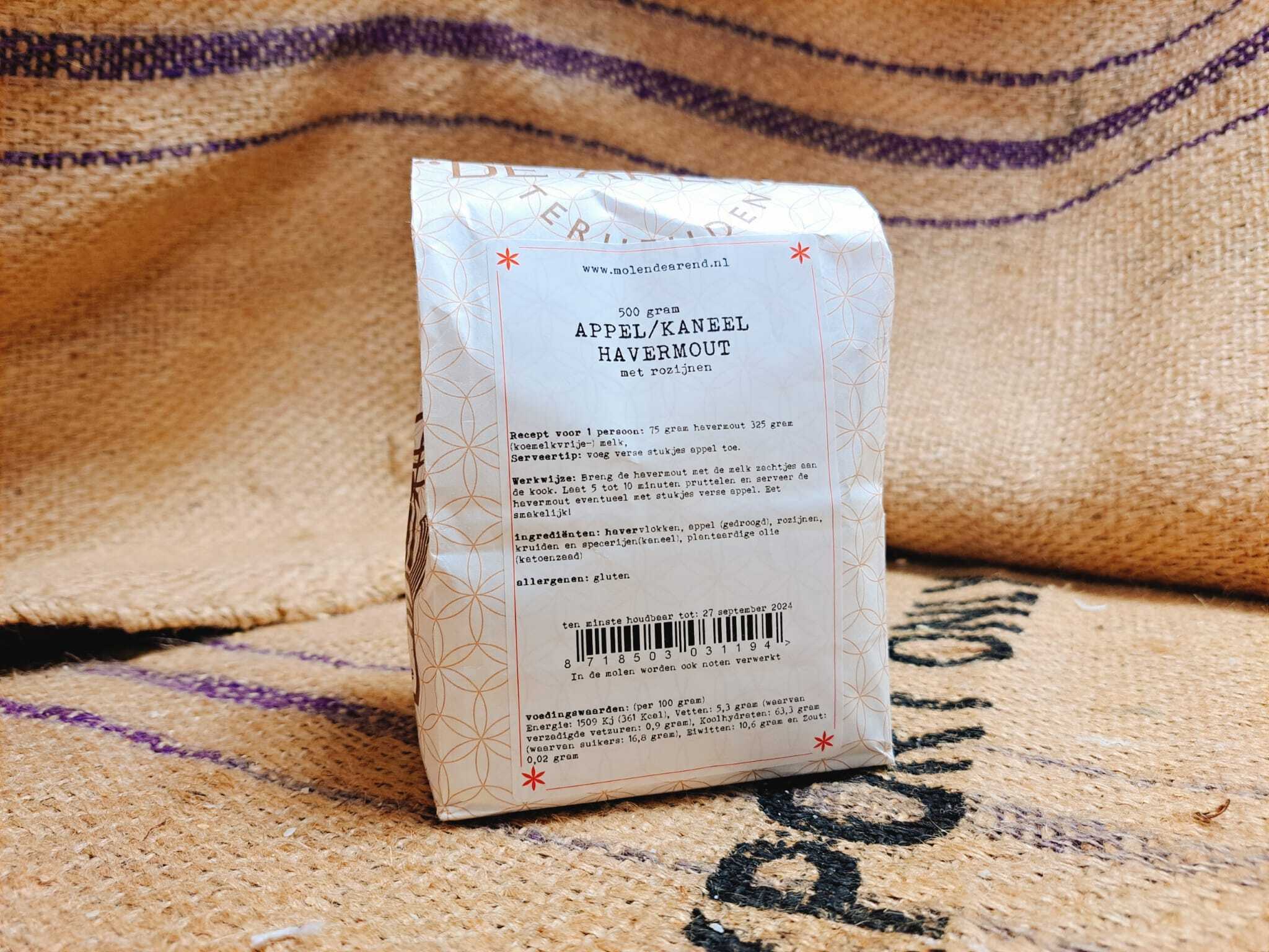 Appel Kaneel Havermout 500 gram