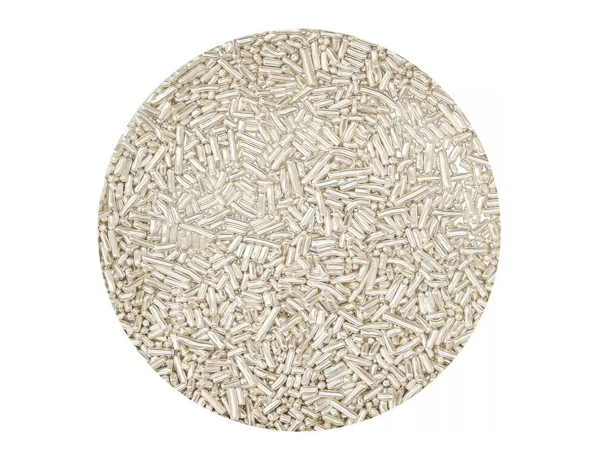 Suikerhagel Metallic Zilver 45g