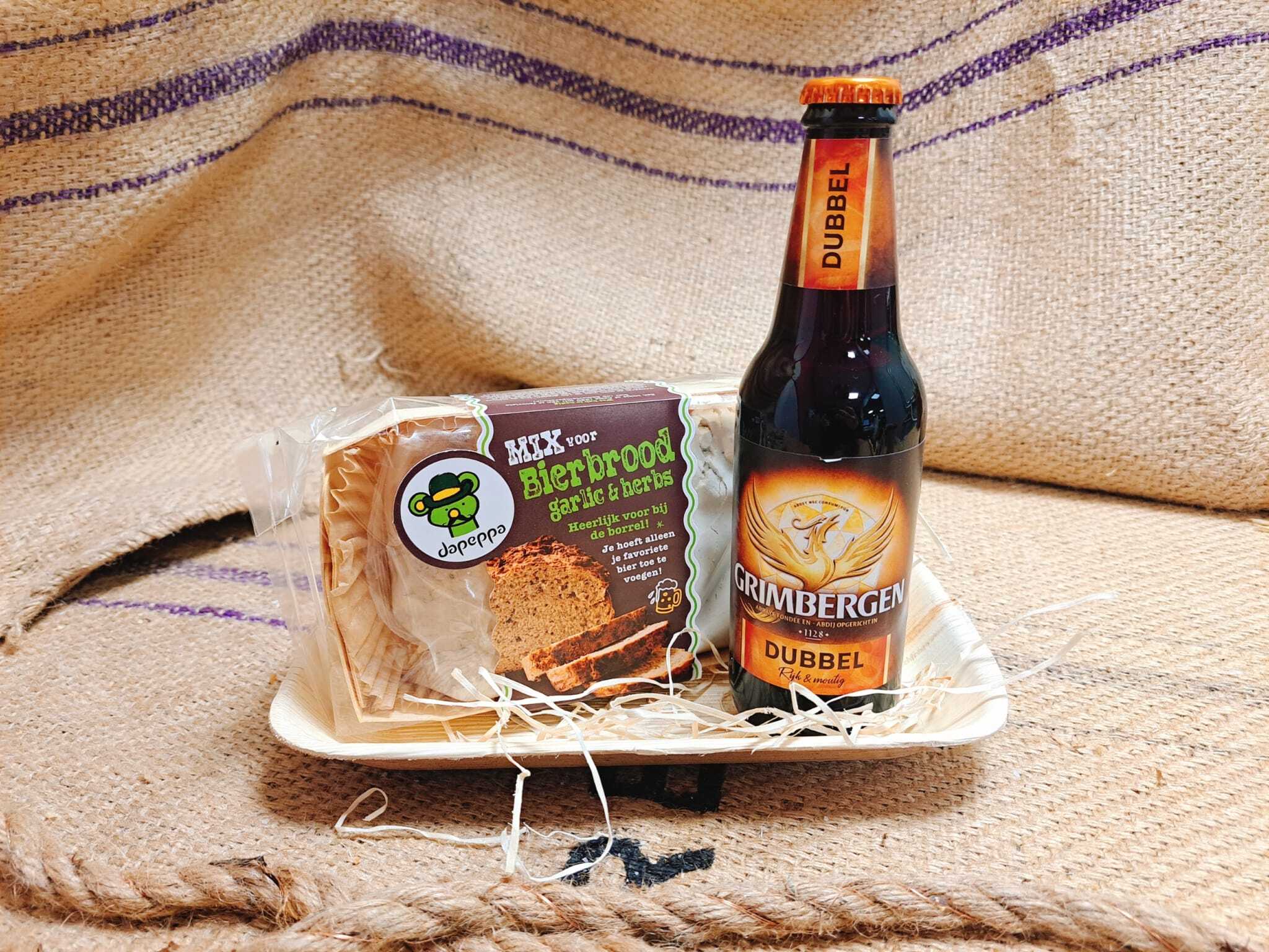 Cadeaupakket 'Bierbrood Garlic & herbs'