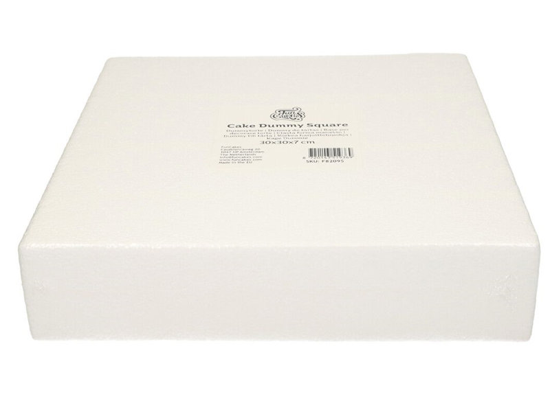 Taart Dummy Vierkant 30x30x7 cm