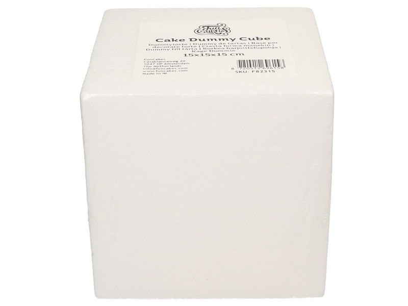 Taart Dummy Kubus 15x15x15 cm