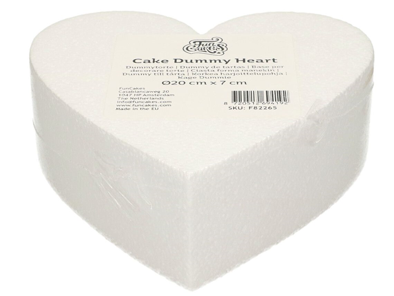 Taart Dummy Hart Ø20 cm x 7 cm