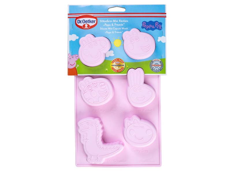 Dr. Oetker Peppa Pig & Vriendjes - Siliconen Bakvorm Mini Cakejes