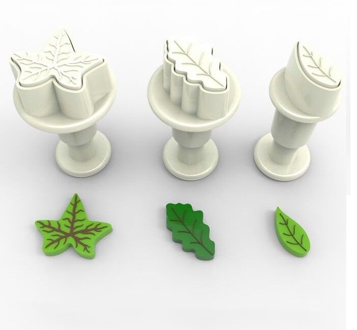 Dekofee Mini Plunger Uitsteker Bladeren set/3