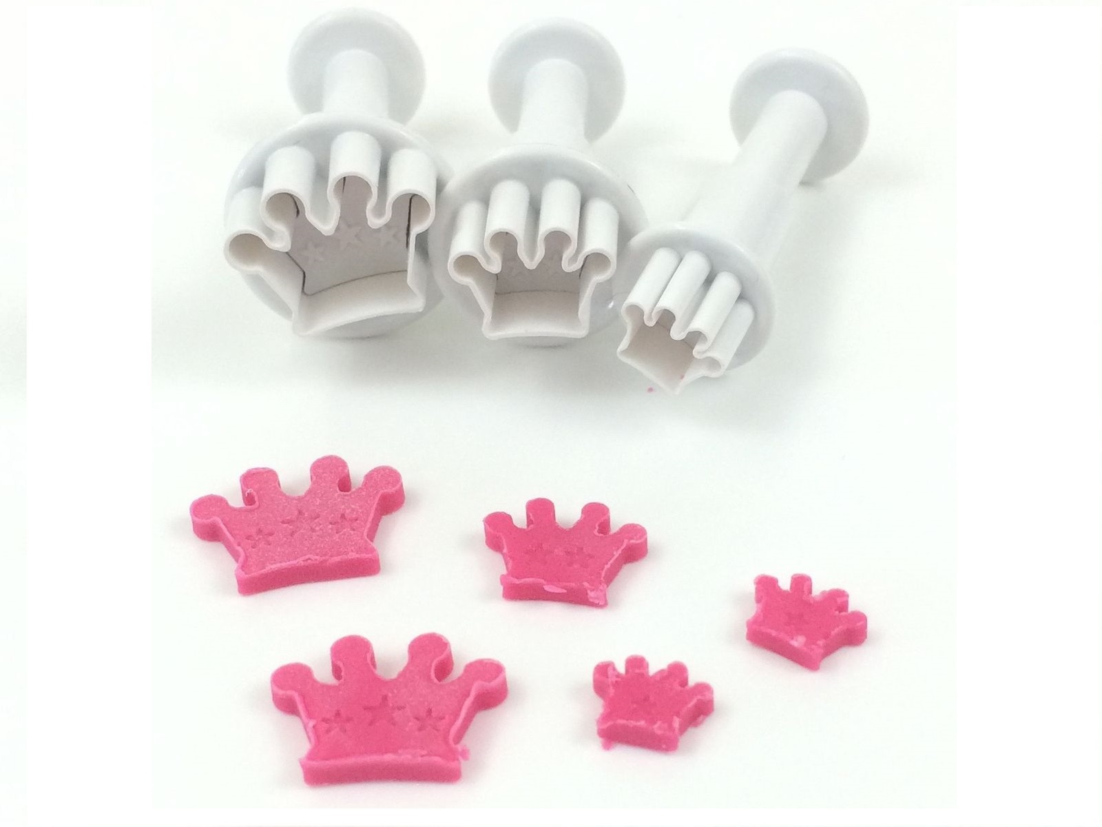 Dekofee Mini Plunger cutter Kroon set/3**
