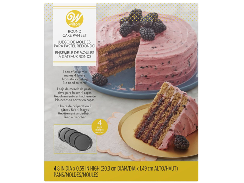 Wilton Easy Layers Rond 20cm set/4