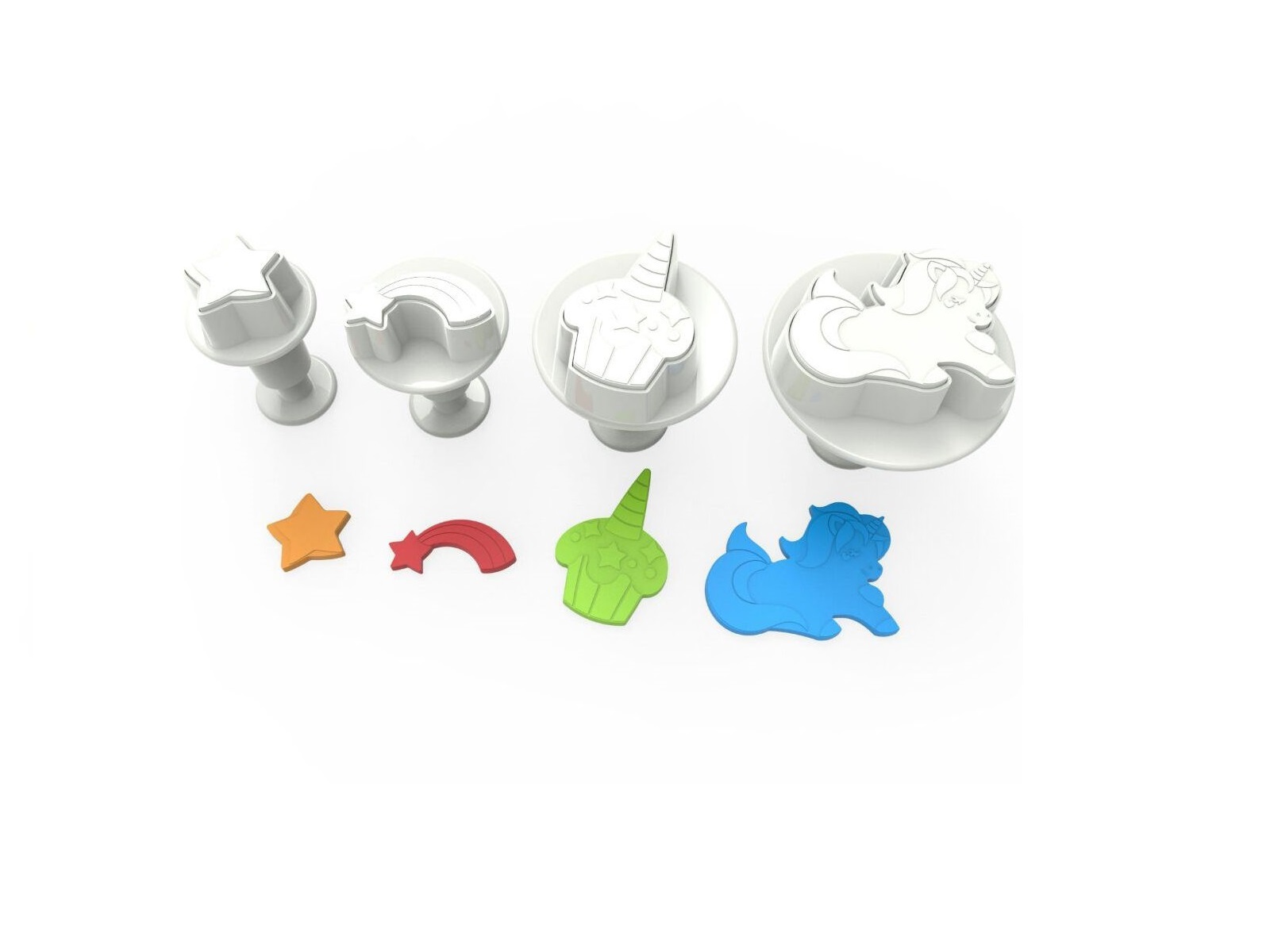 Dekofee Plunger Uitsteker Unicorn Set/4