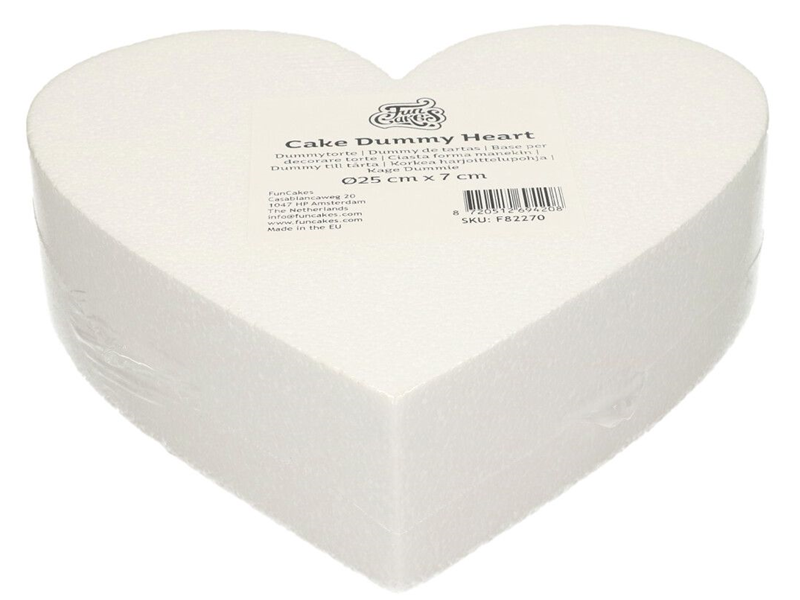 Taart Dummy Hart Ø25 cm x 7 cm