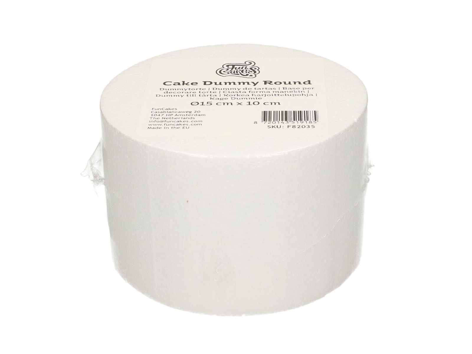 Taart Dummy Rond 15x10 cm
