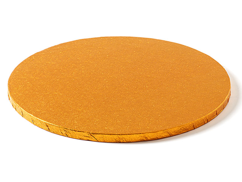 Cake Drum Rond Oranje - 25 cm**