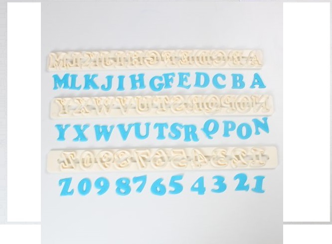FMM Alfabet & Cijfer Tappits Hoofdletters Art Deco