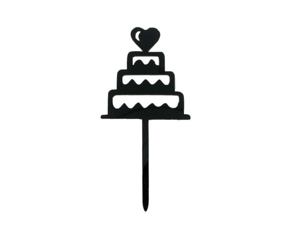 Cupcake Toppers Bruidstaart (set/8)**