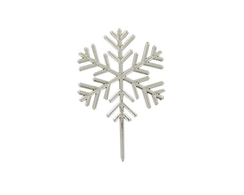 Cupcake Toppers Sneeuwvlokken set/10