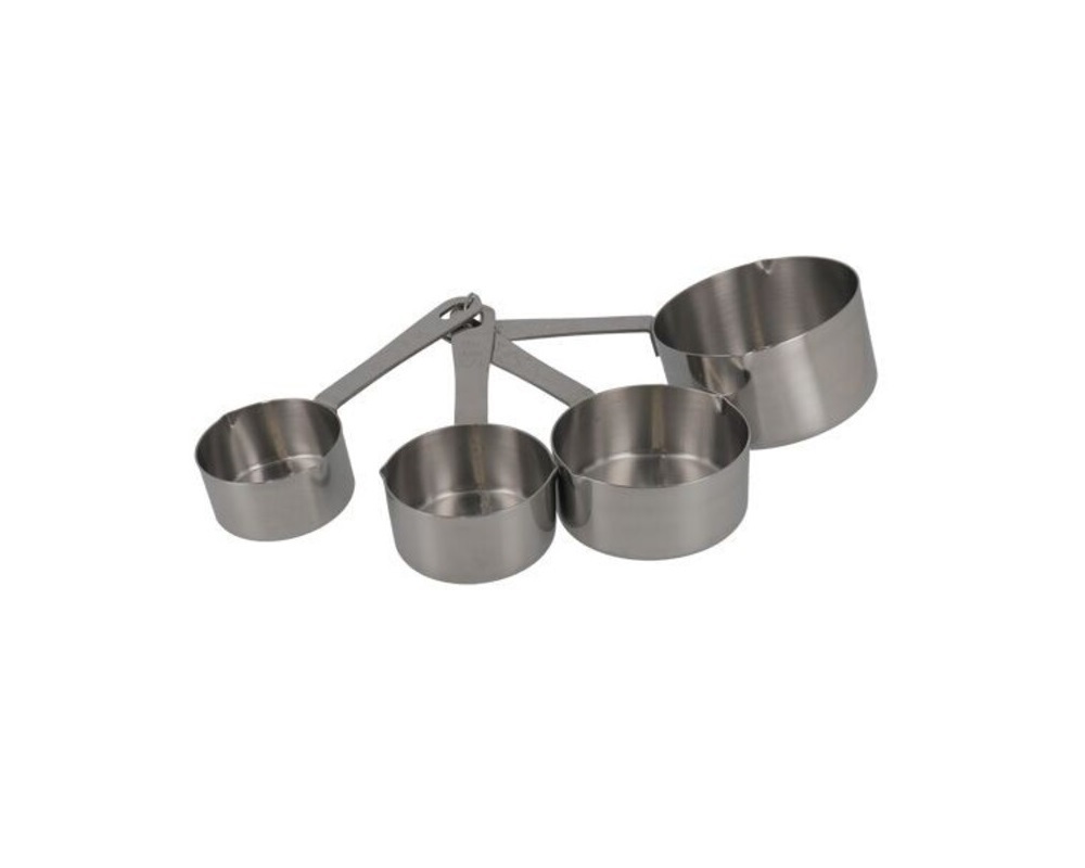 Maatlepelset RVS Cups set/4**