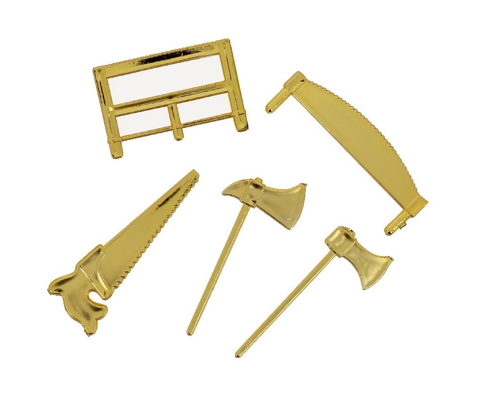 Taarttopperset Goud Gereedschap set/5**