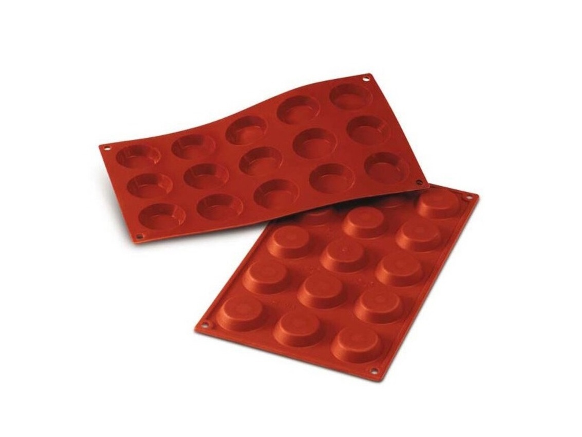 Siliconen bakvorm Mini Tartelettes 4,5cm (15)