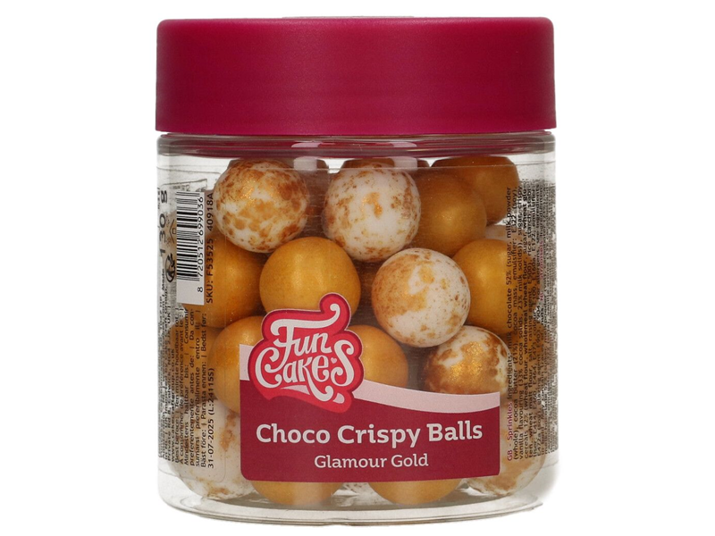 FunCakes Choco Crispy Ballen - Glamour Gold