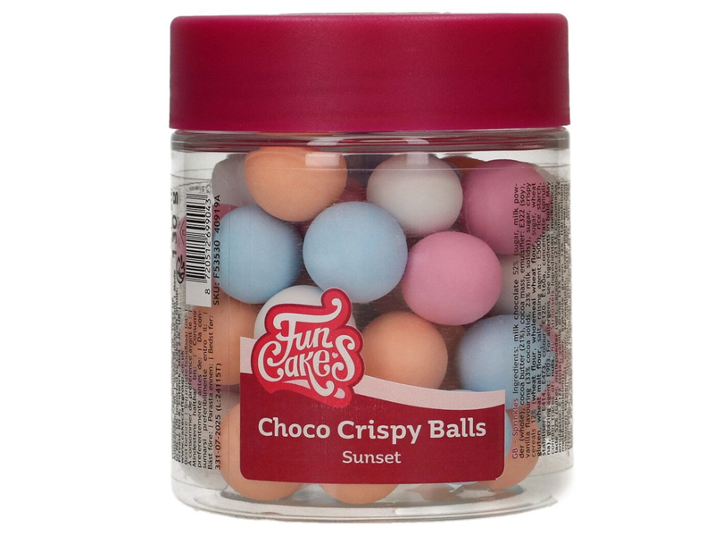 FunCakes Choco Crispy Ballen - Sunset