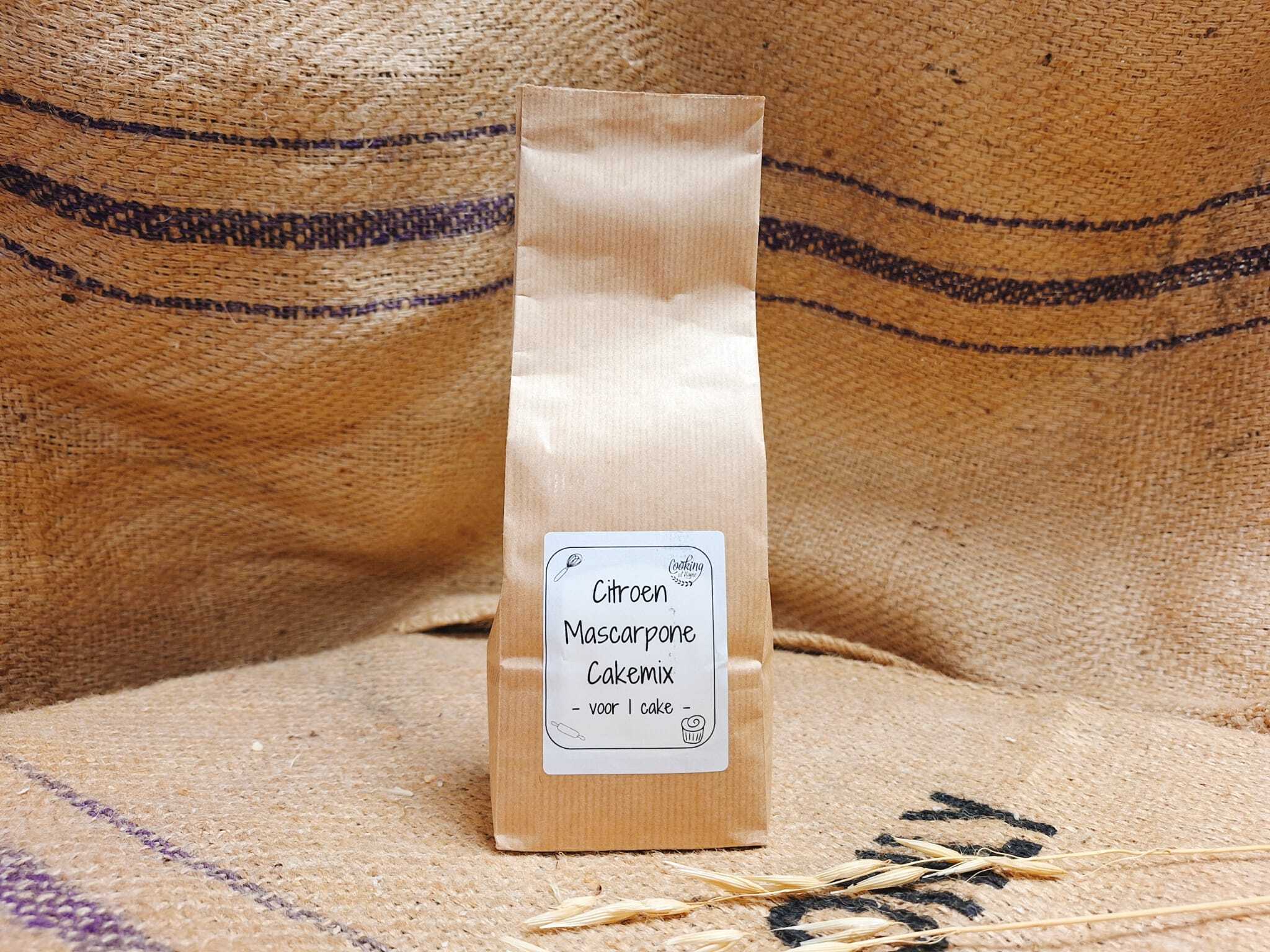 Citroen-Mascarpone cakemix 400 gram (CaH)