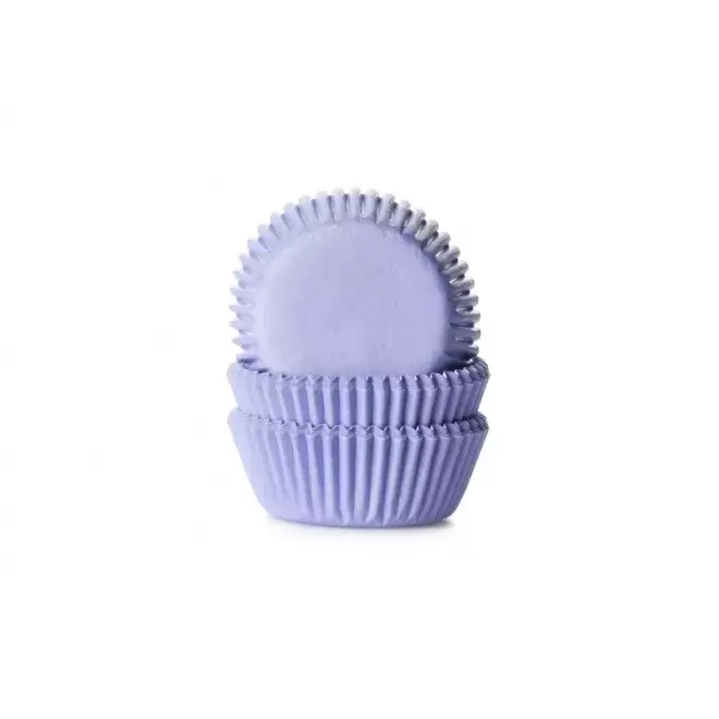HoM Cupcake cups Mini - Effen lila