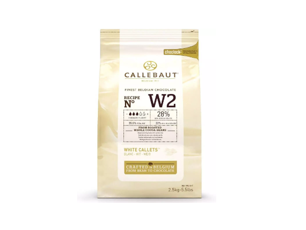 Callebaut Chocolade Callets Wit (W2) 2,5 kg