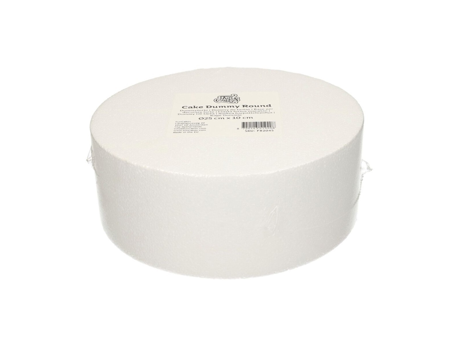 Taart Dummy Rond 25x10 cm