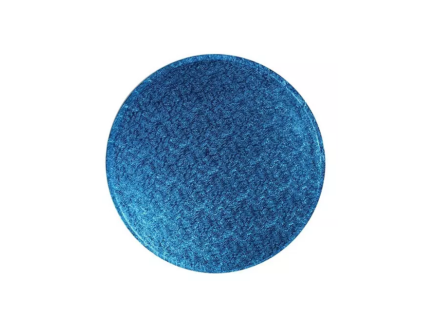 Cake Drum Rond Donker Blauw - 25 cm**