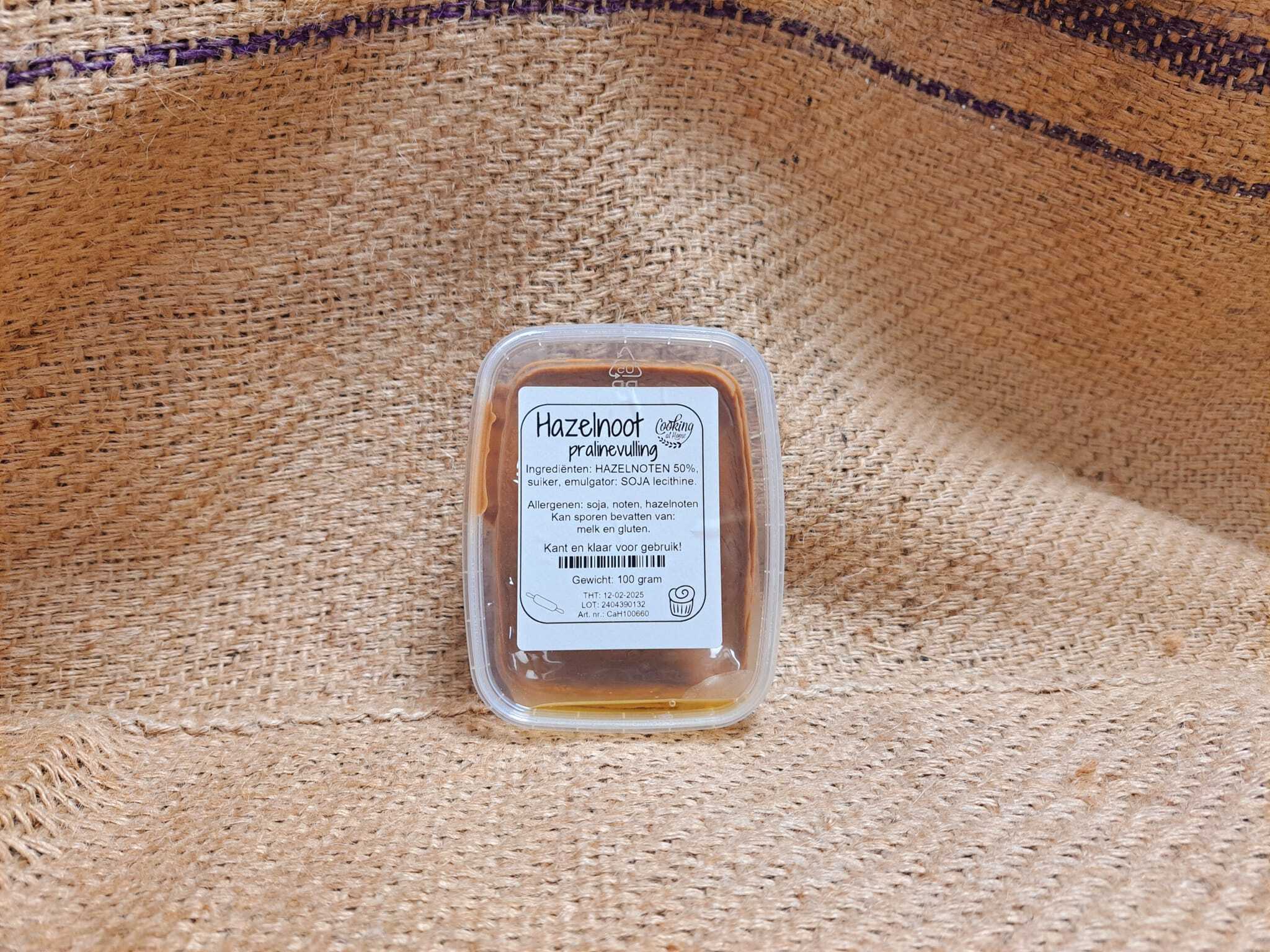 Pralinevulling Hazelnoot 100g