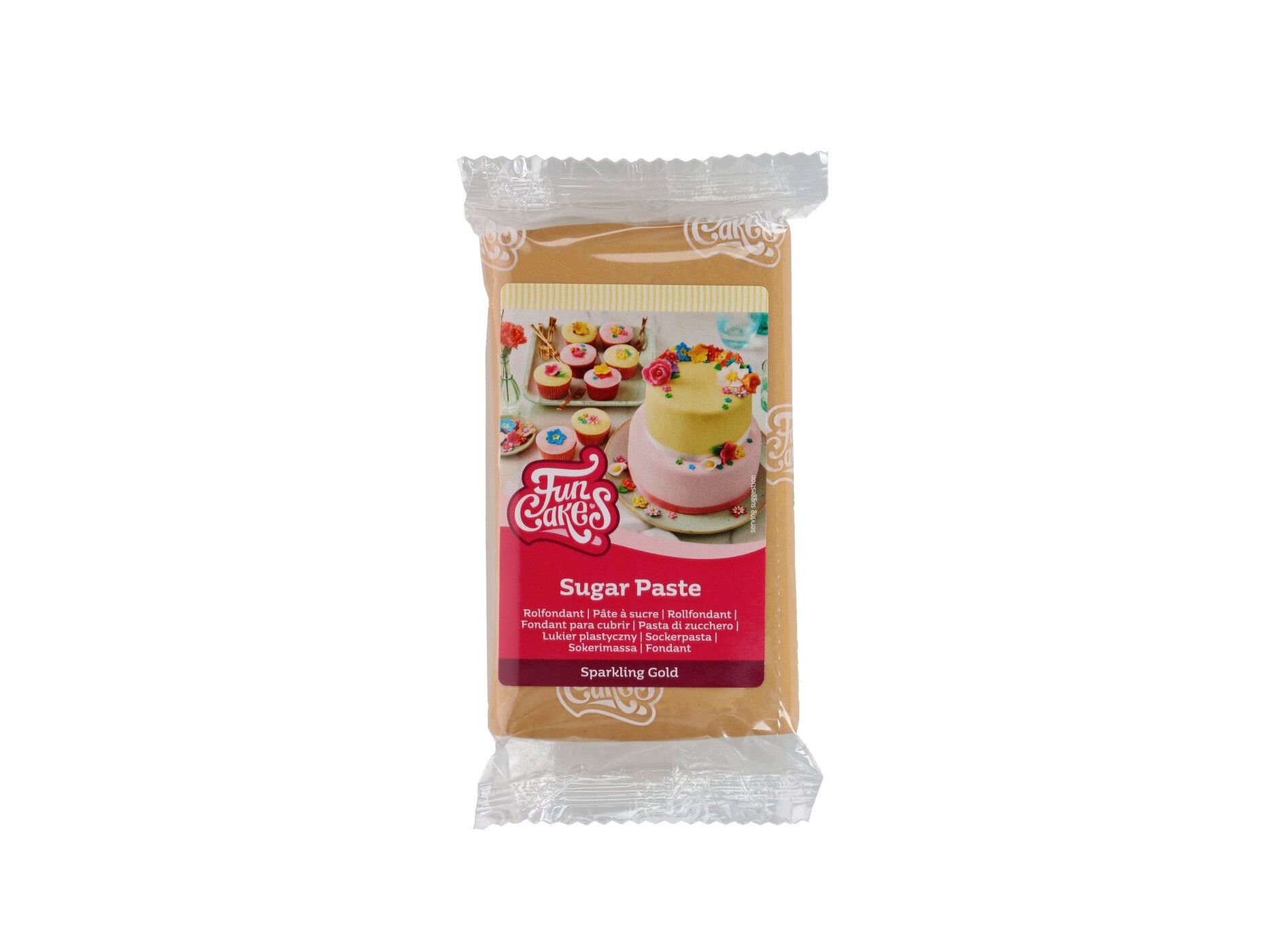 FunCakes Rolfondant Sparkling Gold 250g