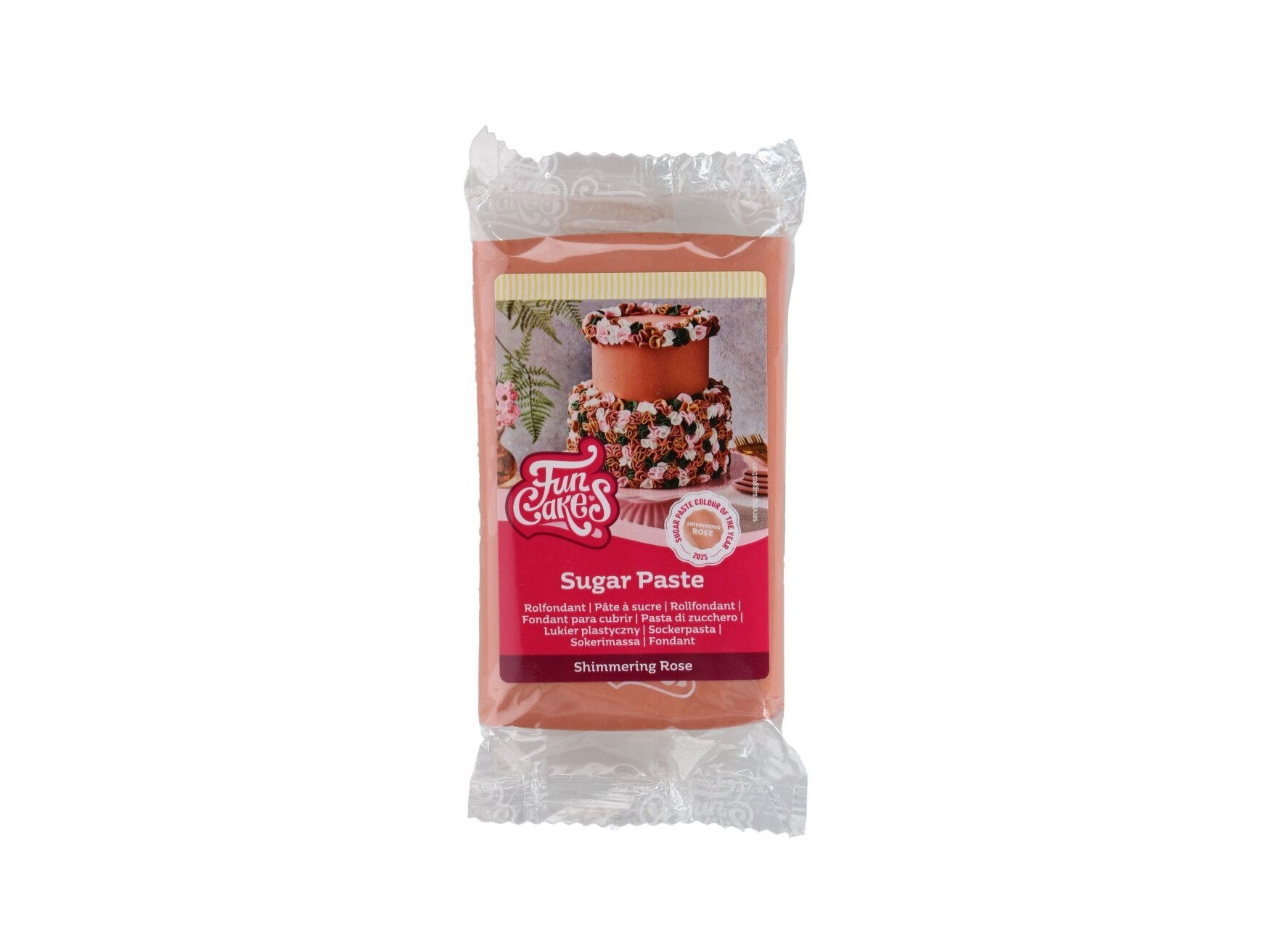 FunCakes Rolfondant Shimmering Rose 250g