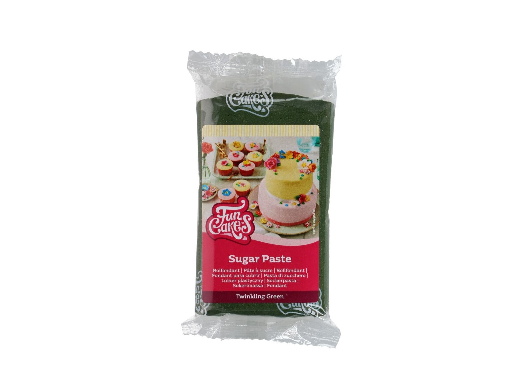 FunCakes Rolfondant Twinkling Green 250g
